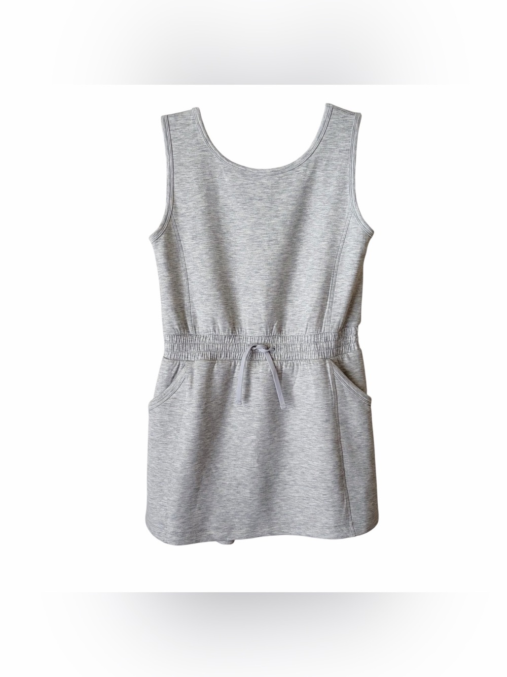Abercrombie Kids YPB | Neoknit Active Tank Dress Built-in Shorts Gray 17/18